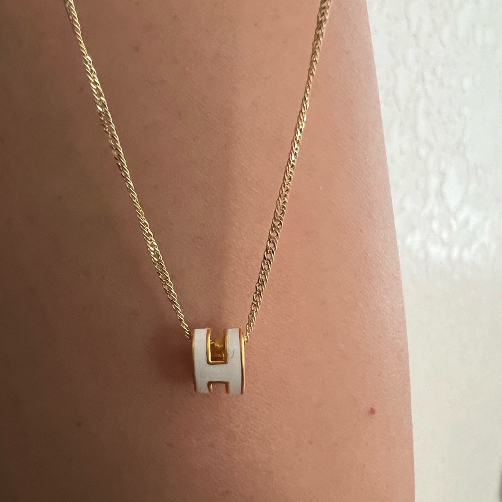 18k Real Gold Designer inspired necklace